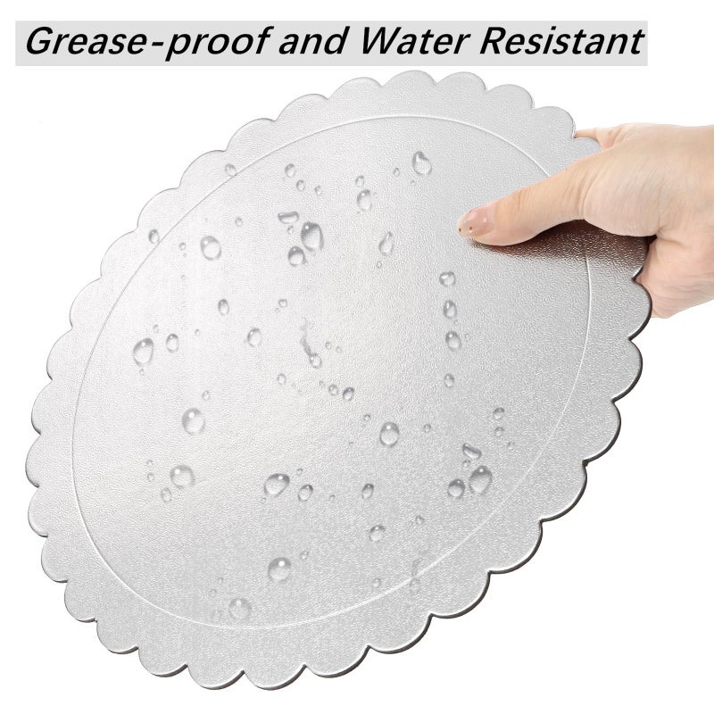 Tebery 15 Pack Cake Boards Round, 10 Inch Sturdy Cardboard Cake Plates, Grease Proof Cake Pizza Circles for Desserts, Cake Plate Base for Display Party - Image 5